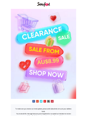 Soufeel Jewelry (Australia) - Hurry, Limited Stock Available! 🏃‍♂️ Clearance Sale Ends Soon!