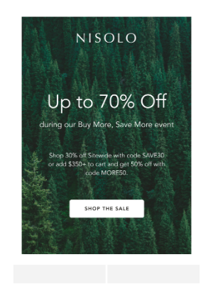 Nisolo - Up to 70% Off Buy More, Save More Event