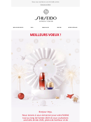 SHISEIDO (France) - Meilleurs vœux pour l'année 2025 !