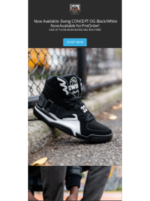 Ewing Athletics - CONCEPT OG Black/White Now Available!