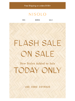 Nisolo - Flash ⚡ Sale on Sale: New Styles Added!