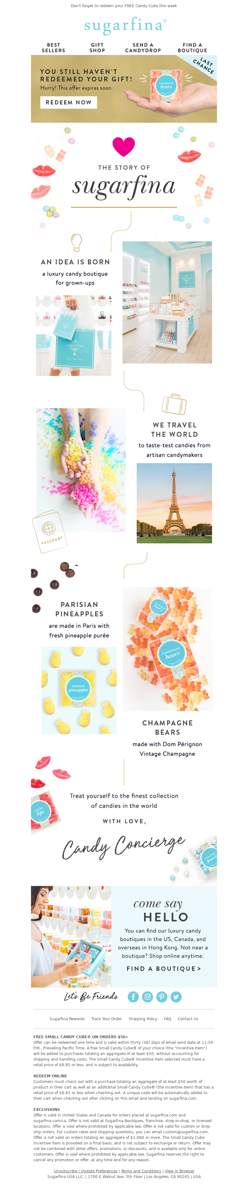 Sugarfina - Your Sweet Gift Expires Soon