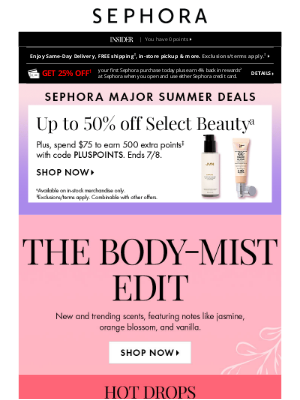 Sephora - The hottest drops from PHLUR, Glossier, and more