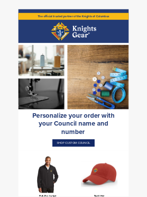 KnightsGear - Personalize Your Knights of Columbus Gear