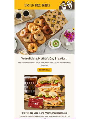 Einstein Bros. Bagels - ❤ Breakfast for Mom is ready!