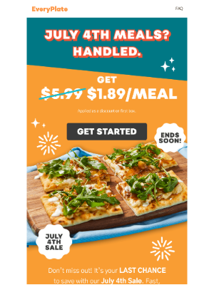 EveryPlate - Don’t let this sale fizzle out 🎆