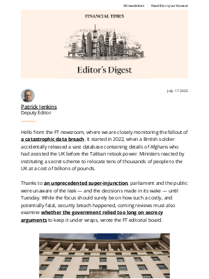 Financial Times - A costly shambles