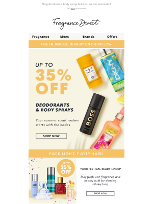 Fragrance Direct(United Kingdom) - Smell Fresh, Save Big: Up to 35% Off