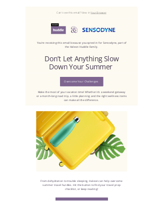 Sensodyne - gregory, Stay on Top of Your Summer Wellness