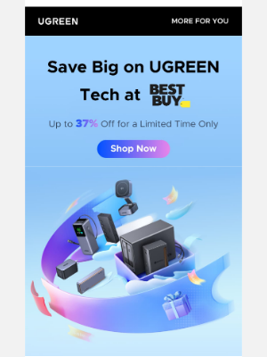 Ugreen - 🎊Up to 37% Off UGREEN Tech at Best Buy Today