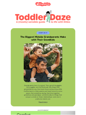 Tinybeans - The biggest mistake grandparents make with their grandkids 🙈