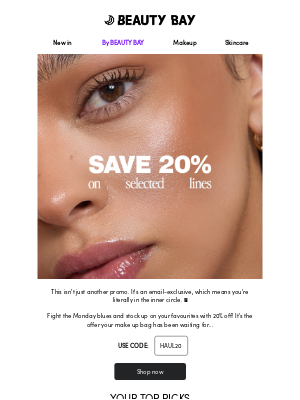 Beauty Bay (United Kingdom) - 20% OFF! It's giving exclusive ✨