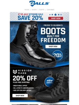 The Fireworks Aren’t Over – 20% Off Sitewide + Freedom-Ready Boots