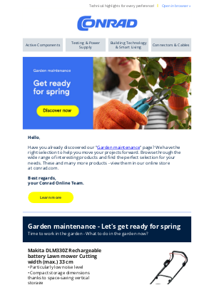 Conrad Electronic International GmbH & Co. KG - Your weekly recommendations are waiting for you!