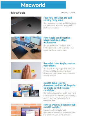 Macworld - Fear not, M4 Macs are still coming 'very soon'