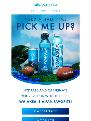 Waiakea Hawaiian Volcanic Water - Hydration Game Strong 🏈