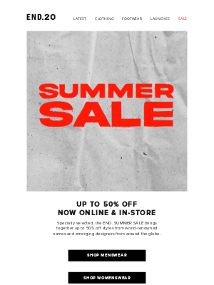 END. - The Summer Sale is now on