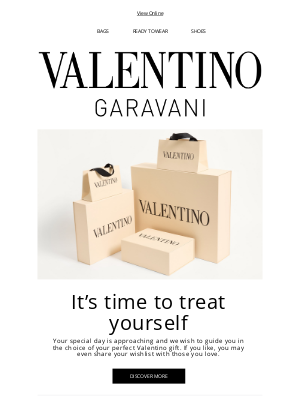 Valentino - Your birthday is coming up