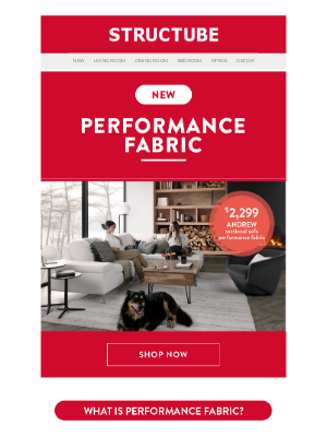 Structube (Canada) - New! Discover Performance Fabric