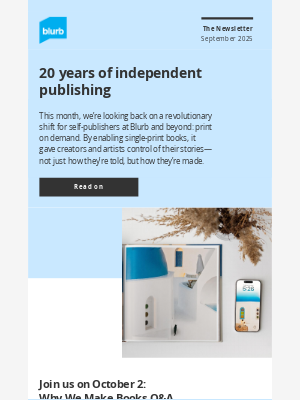Blurb - Why indie publishing continues to thrive