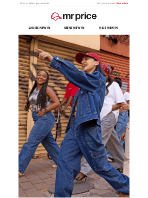 Mr Price (South Africa) - 20% OFF all denim jeans online – one day only 👏
