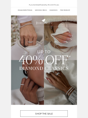 James Allen Rings - There’s Still Time: Up To 40% Off