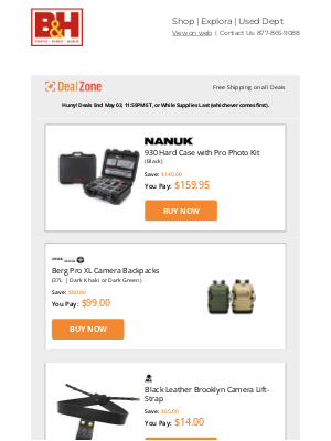 Today's Deals: 🔥$140.00 OFF! Nanuk 930 Hard Case w/ Pro Photo Kit & More!