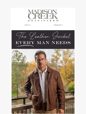 Madison Creek Outfitters - The Leather Jacket Every Man Needs