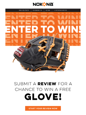 Nokona - Win a FREE Glove - Submit Your Review! 🤩