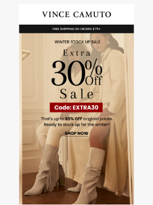 Vince Camuto - Take Up to 65% OFF