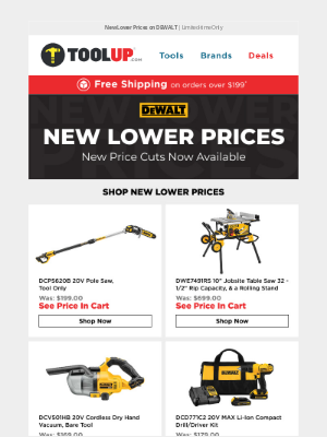 Toolup - Lower Prices, Same DEWALT Power