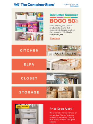 The Container Store - Get Summer Organized: Savings Inside