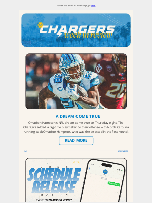 Los Angeles Chargers - ⚡Week in Review: Bolts Select Omarion Hampton, Draft Day 2 Coverage and More!