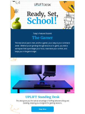 Uplift Desk - Back to School: The Ultimate Gamer's Setup 🎮