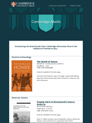 Cambridge University Press - New Books available from Cambridge University Press