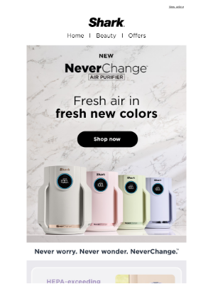Shark Cleaning - COLOR DROP—breathe easy in style.💚🩷💜