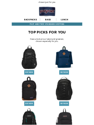 JanSport - Need more options? Chosen just for you...