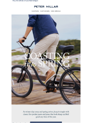 Peter Millar - Coast Into Spring With Versatile Pants & Jeans