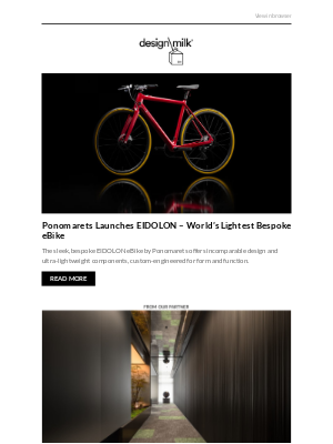 AHAlife - Weekly Digest: Ponomarets Launches EIDOLON – World’s Lightest Bespoke eBike