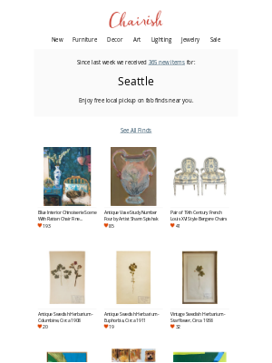 Chairish - Look What's New In Seattle