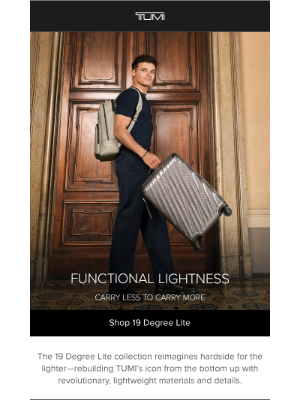 TUMI - Introducing 19 Degree Lite