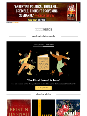 Goodreads - Vote in the Final Round of the Goodreads Choice Awards