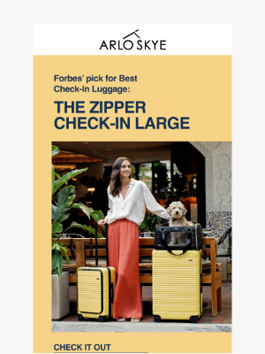 ARLO SKYE - Forbes calls this the Best Check-In Luggage