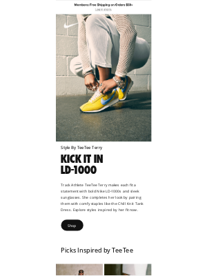 Nike - TeeTee Terry does it best
