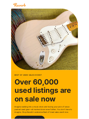 Reverb - This might be the biggest used sale ever