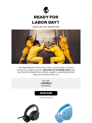 Skullcandy Inc. - 40% Off Sitewide Only At Skullcandy.com
