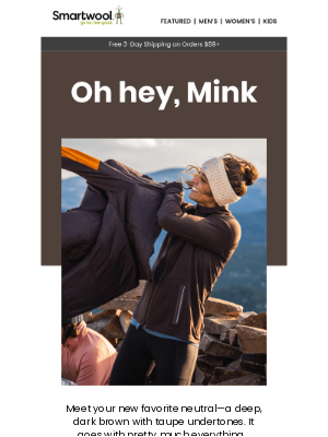 Smartwool - NEW COLOR: Meet Mink