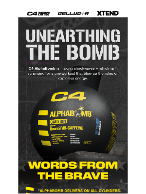 Cellucor - What lifters are saying about AlphaBomb 💣