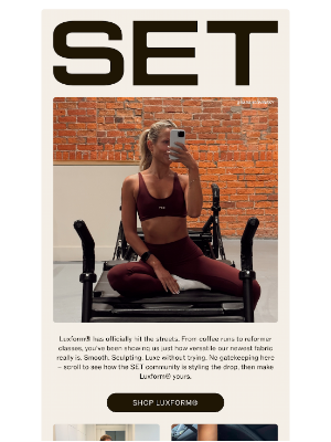 SET ACTIVE - LUXFORM® LOOKS GOOD ON YOU