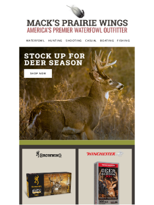 Mack's Prairie Wings - Get Ready: Stock Up On Rifle Ammo Today!